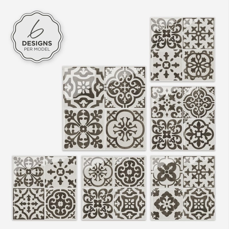 Smart Tiles Peel and Stick Backsplash - 5 Sheets of 9" x 9" - 3D Adhesive Peel and Stick Tile Backsplash for Kitchen, Bathroom, Wall Tile - Image 5